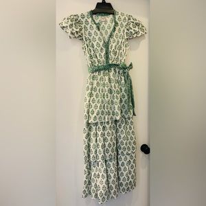 Neve & Noor Tiered Maxi Dress with Removable Belt